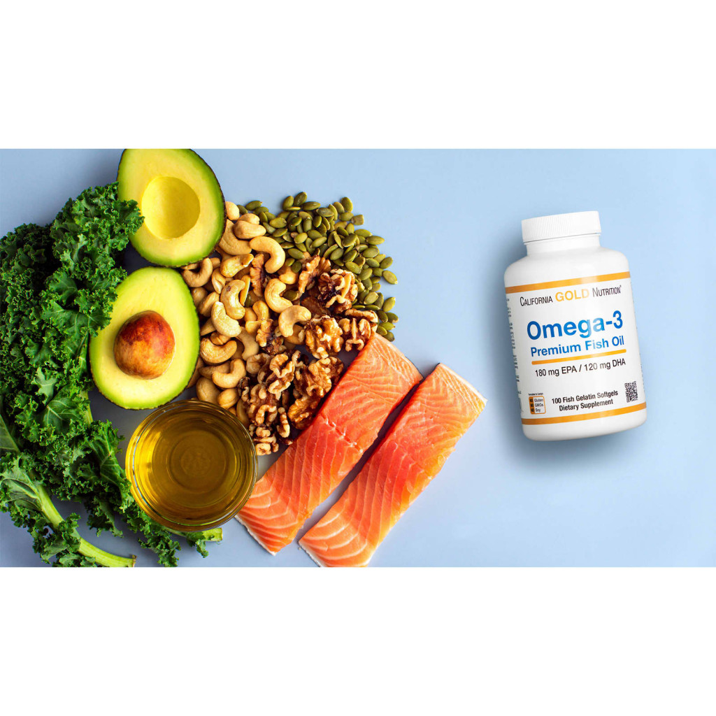 California Gold Nutrition, Omega-3 Premium Fish Oil, 100 Fish Gelatin Softgels (1,100 mg per Softgel) California Gold Nutrition, Omega-3 Premium Fish Oil, 100 Fish Gelatin Softgels (1,100 mg per Softgel)
