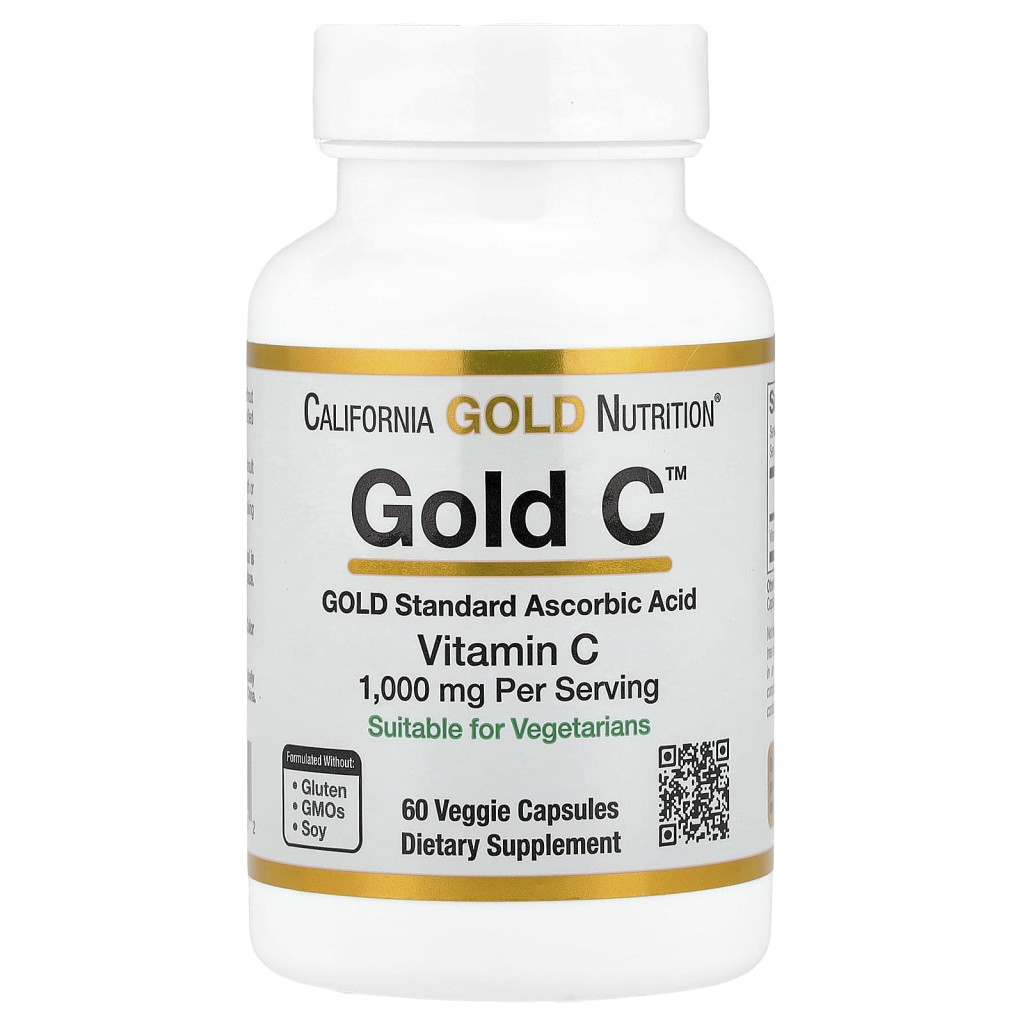 California Gold Nutrition, Gold Câ„¢, USP Grade Vitamin C, 1,000 mg, 60 Veggie Capsules California Gold Nutrition, Gold Câ„¢, USP Grade Vitamin C, 1,000 mg, 60 Veggie Capsules