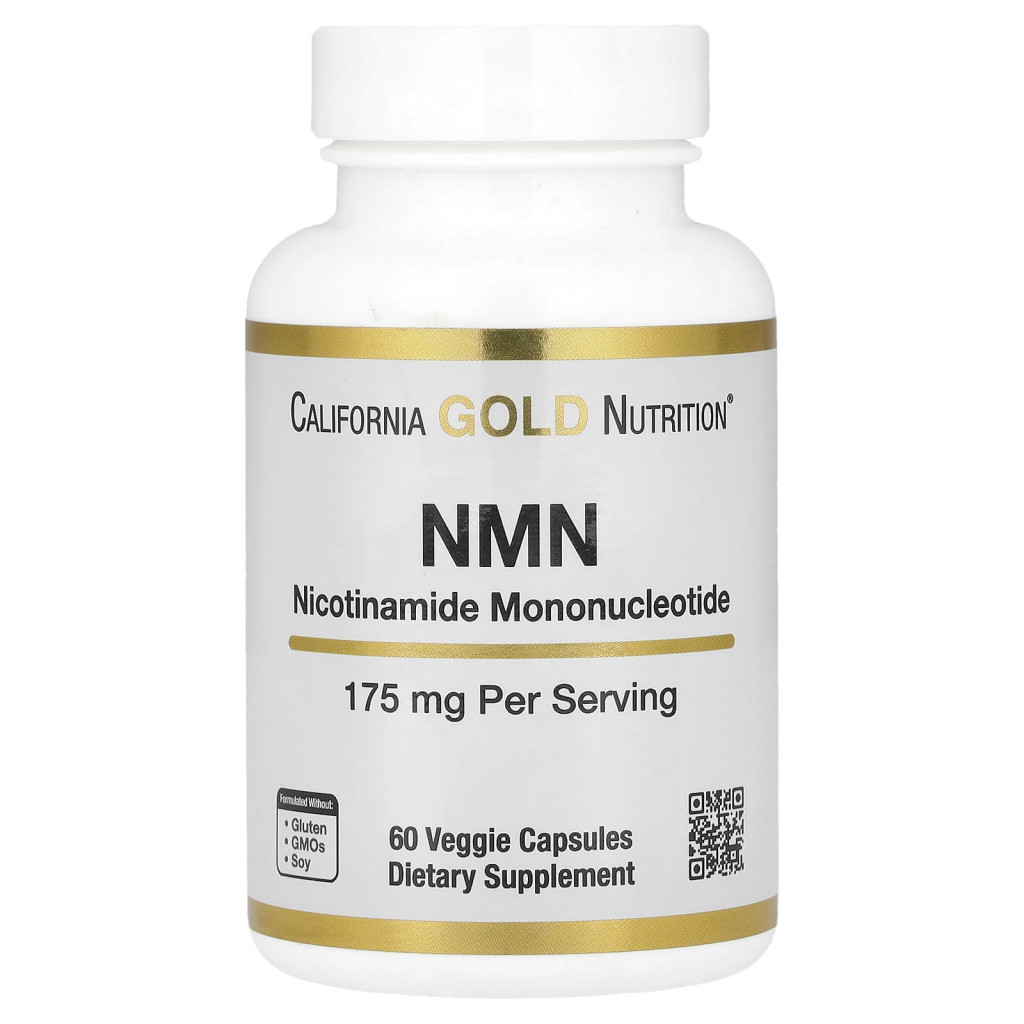 California Gold Nutrition, NMN, 175 mg, 60 Veggie Capsules California Gold Nutrition, NMN, 175 mg, 60 Veggie Capsules