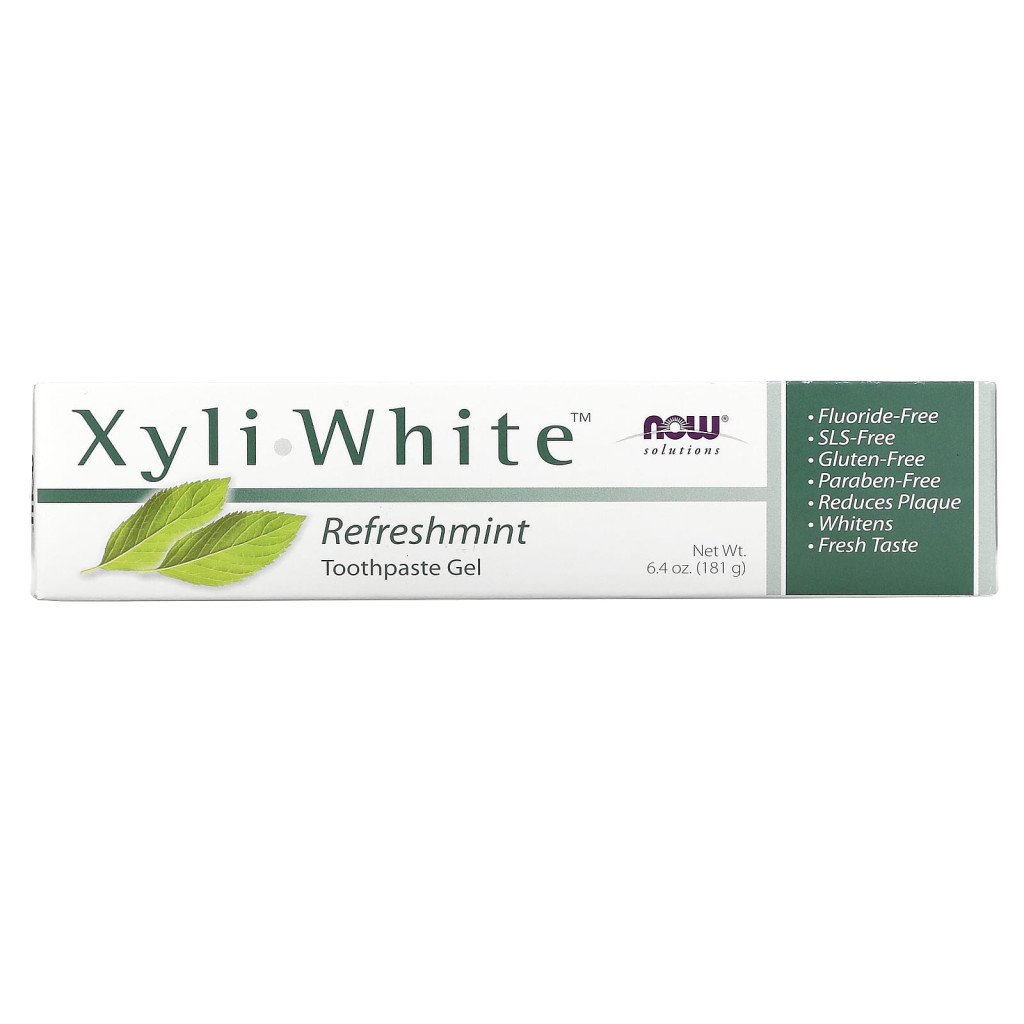 NOW Foods, Solutions, XyliWhite, Toothpaste Gel, Refreshmint, 6.4 oz (181 g) NOW Foods, Solutions, XyliWhite, Toothpaste Gel, Refreshmint, 6.4 oz (181 g)