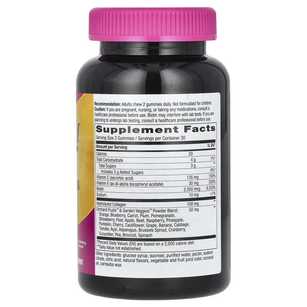 Nature's Way, Alive! Hair, Skin & Nails Gummies, Strawberry, 60 Gummies Nature's Way, Alive! Hair, Skin & Nails Gummies, Strawberry, 60 Gummies